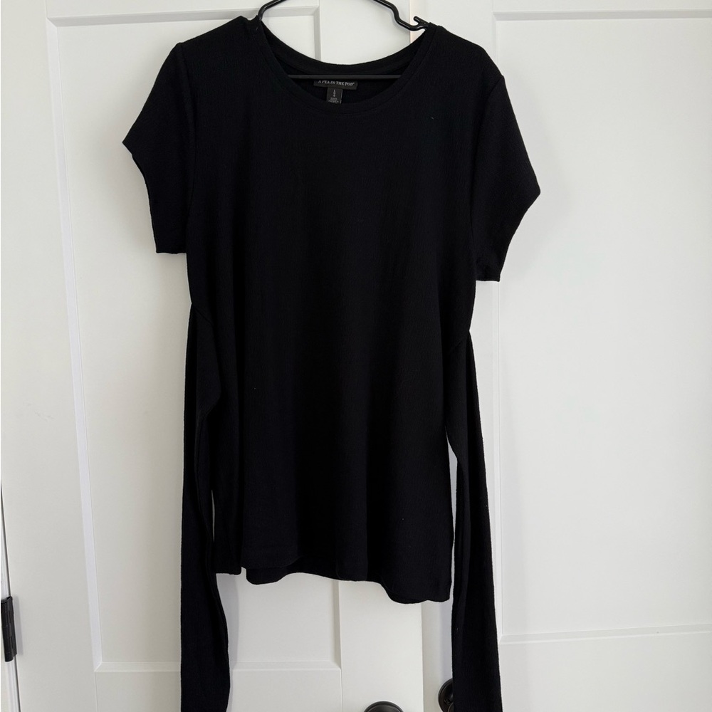 NWT pea in the pod Women's Black Maternity Top